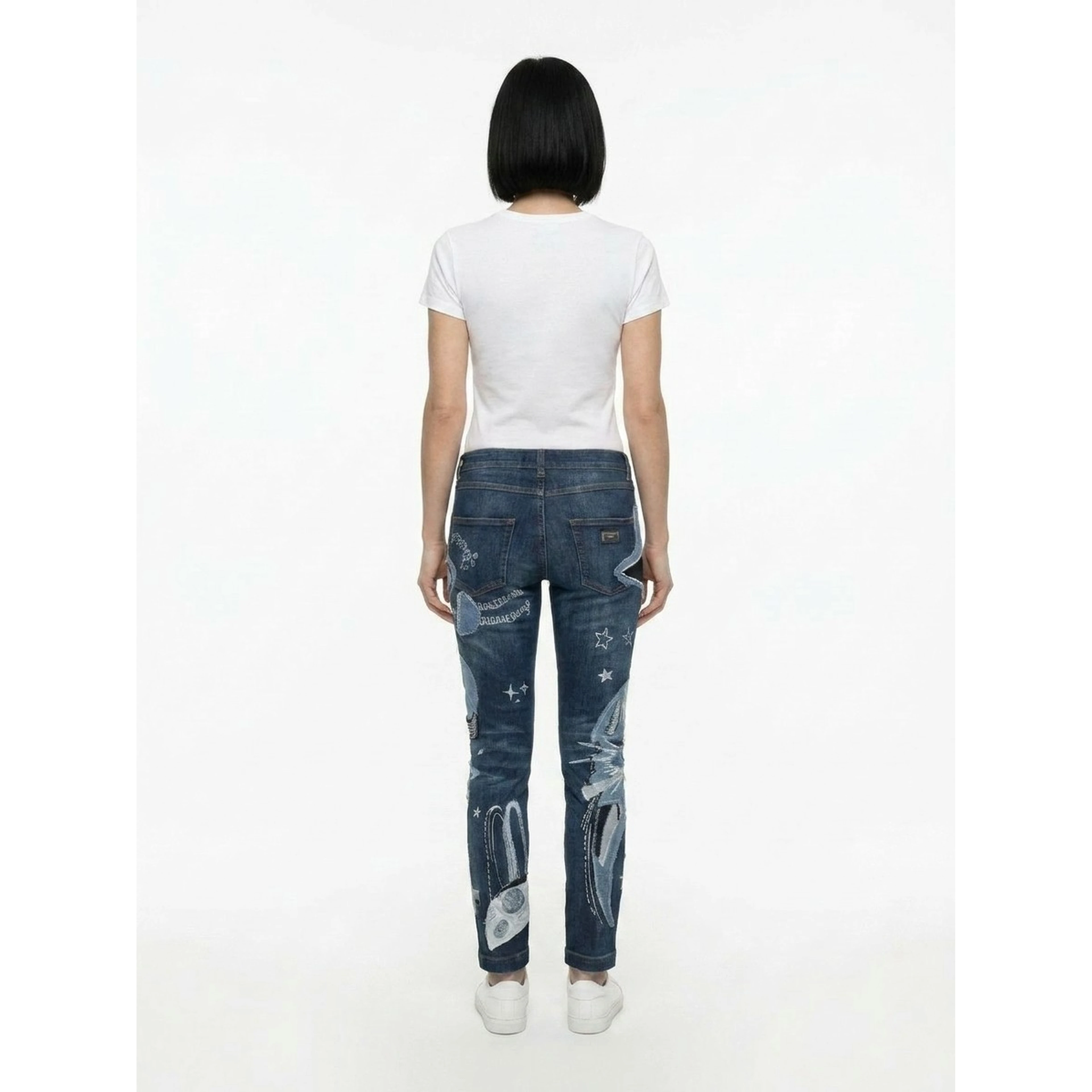Blue Cotton Jeans Denim