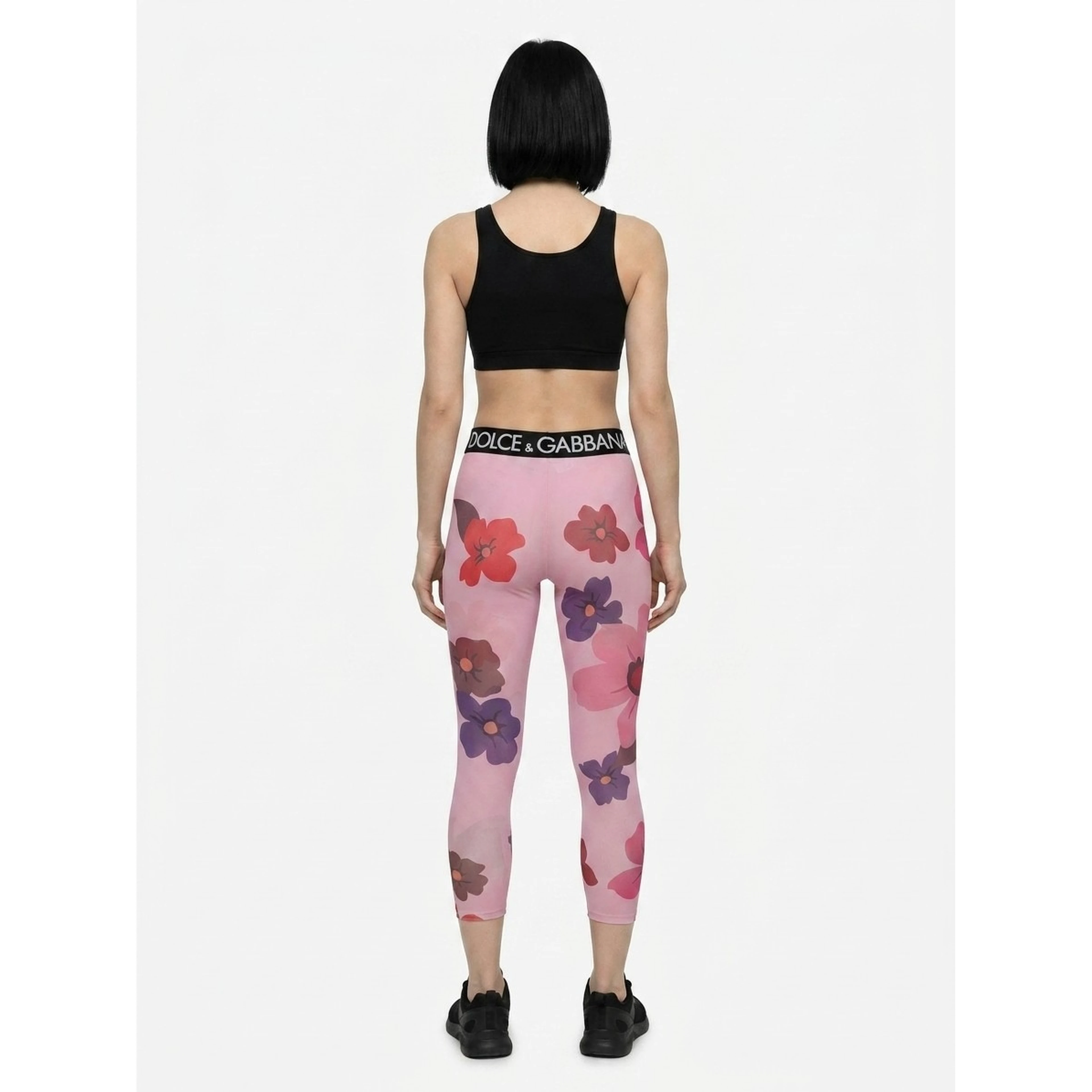 Multicolor Elastane Leggings