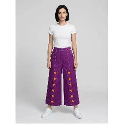 Purple Cotton Joggers (Workout Pants)