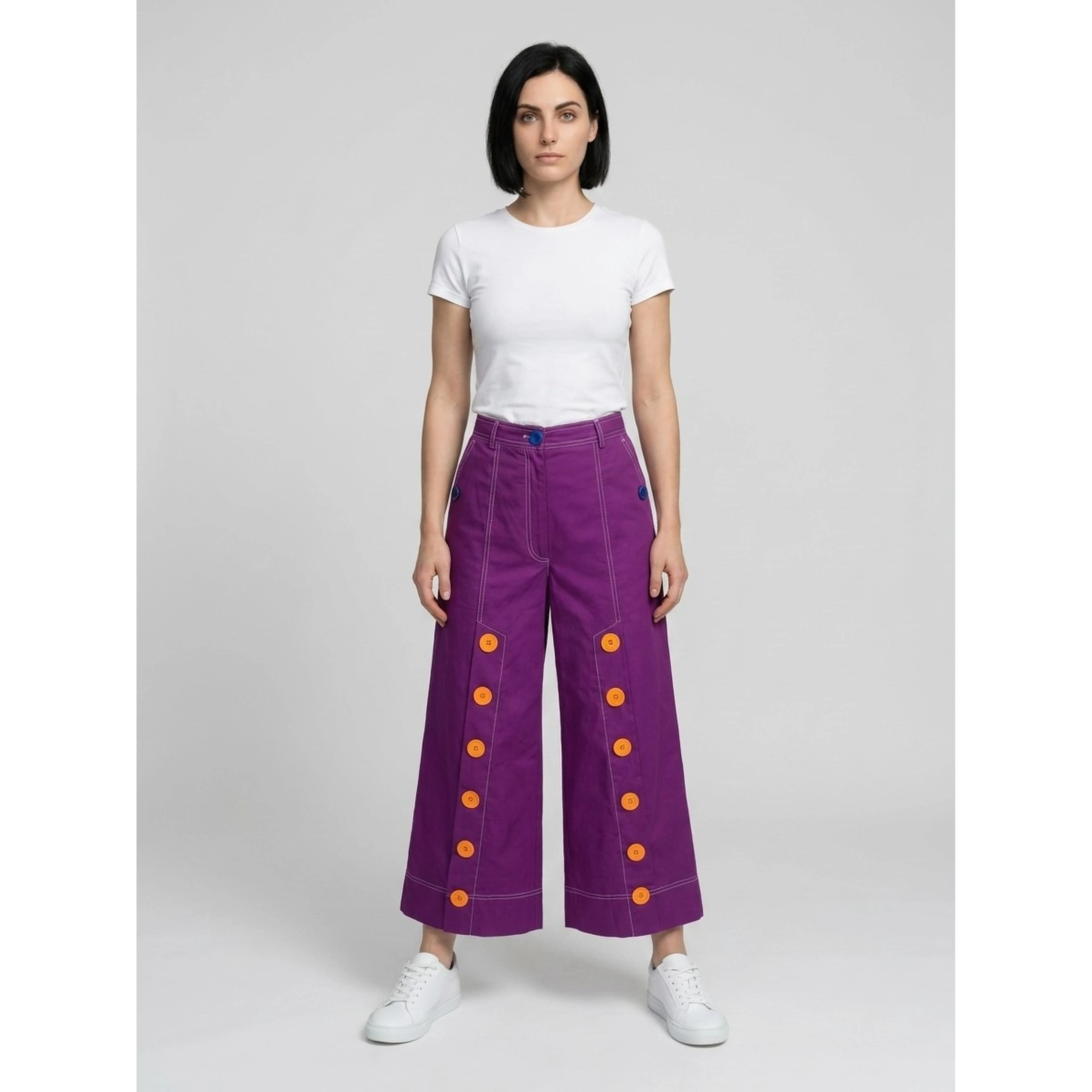 Purple Cotton Joggers (Workout Pants)