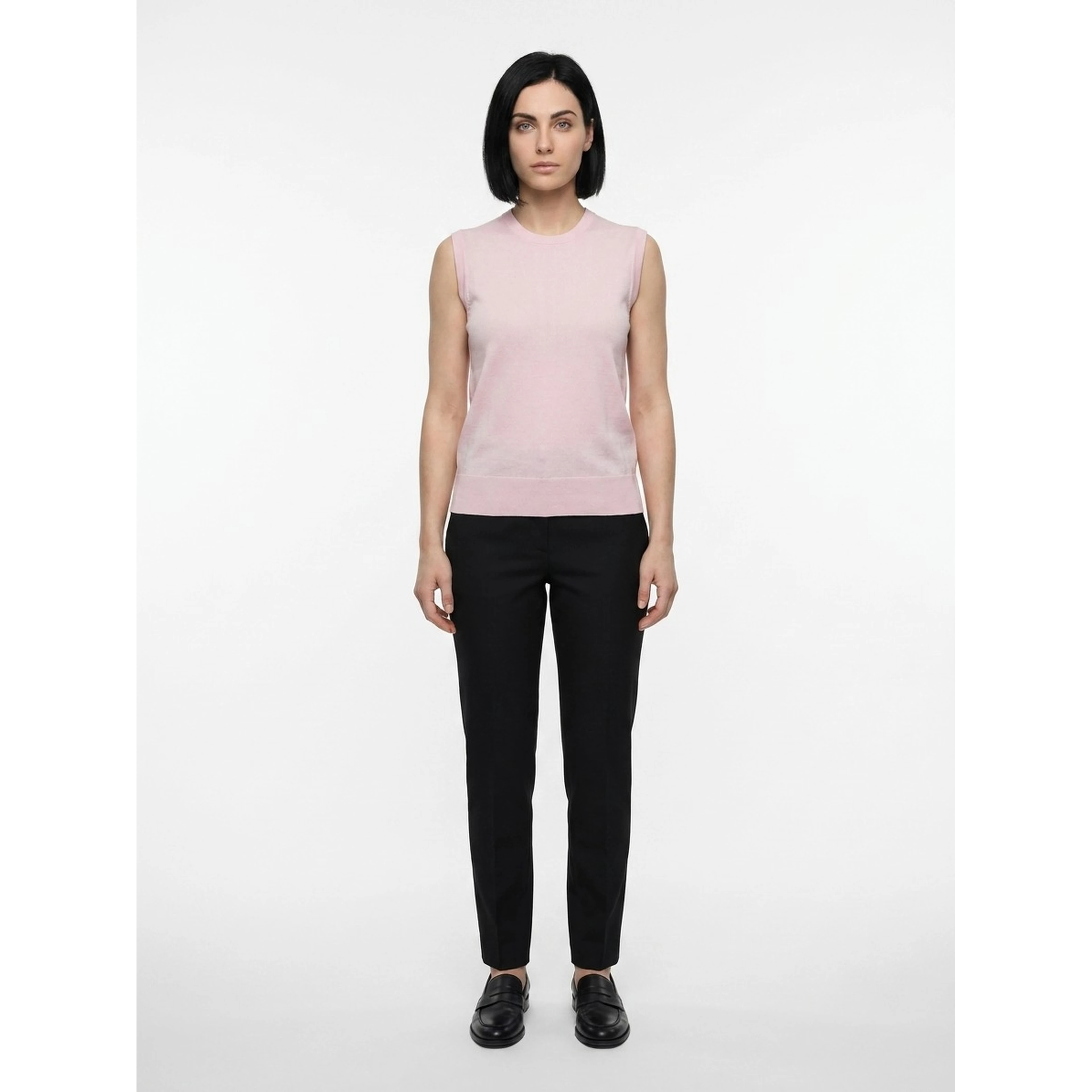 Pink Silk Tank Tops