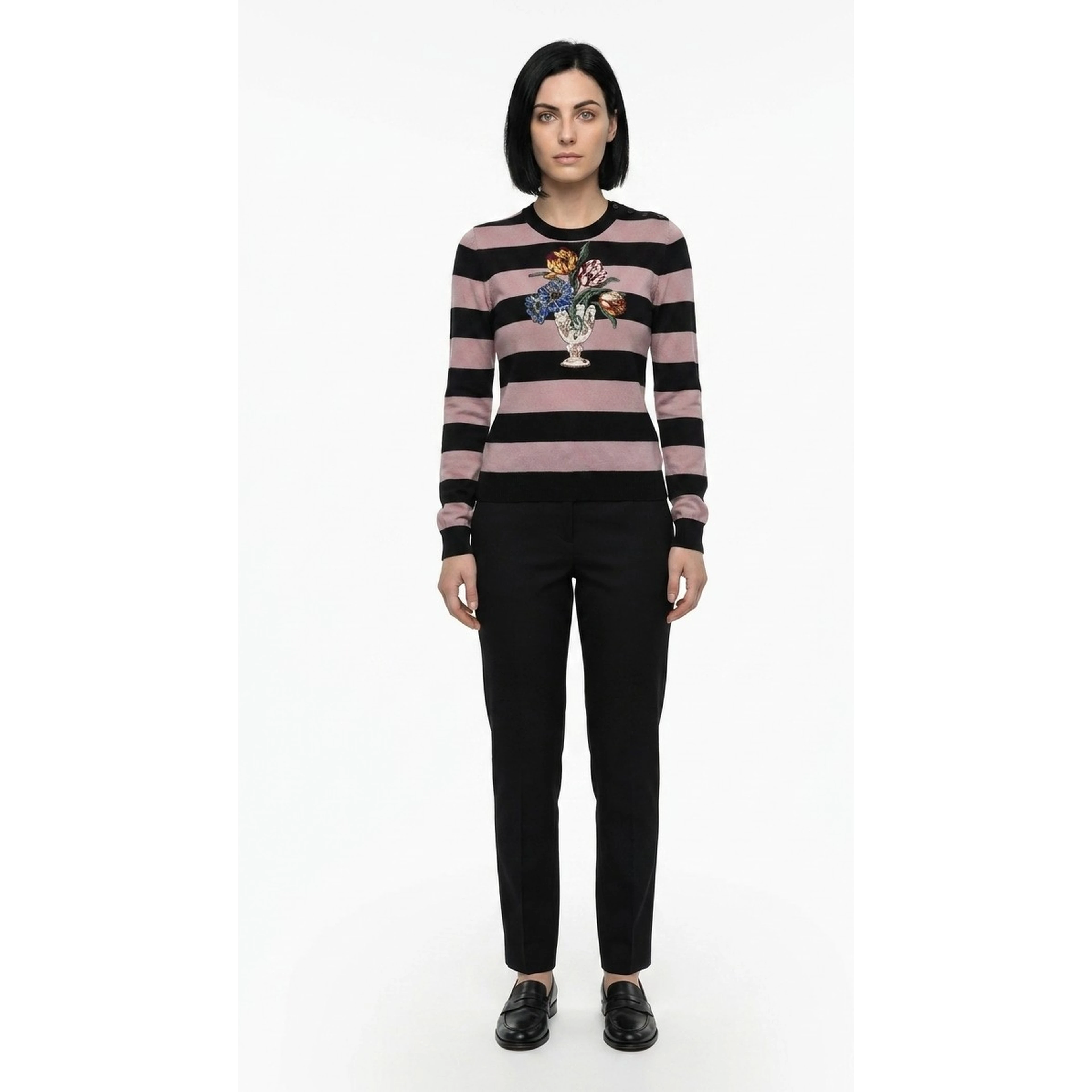 Multicolor Cashmere Sweatshirt