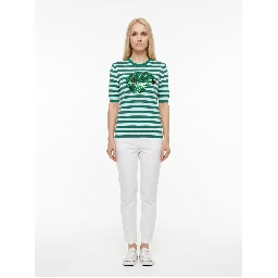 Blue Silk T-Shirt