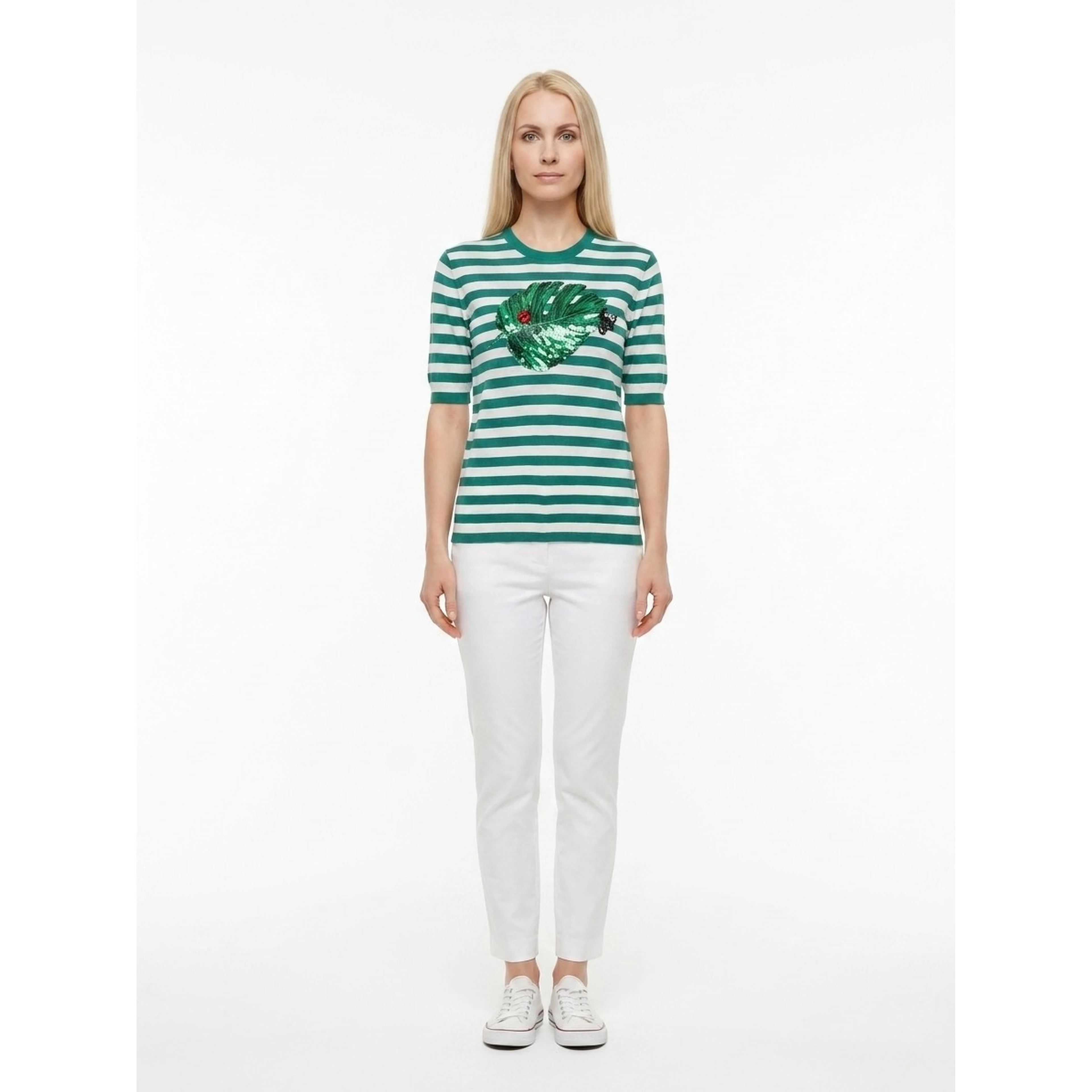 Blue Silk T-Shirt