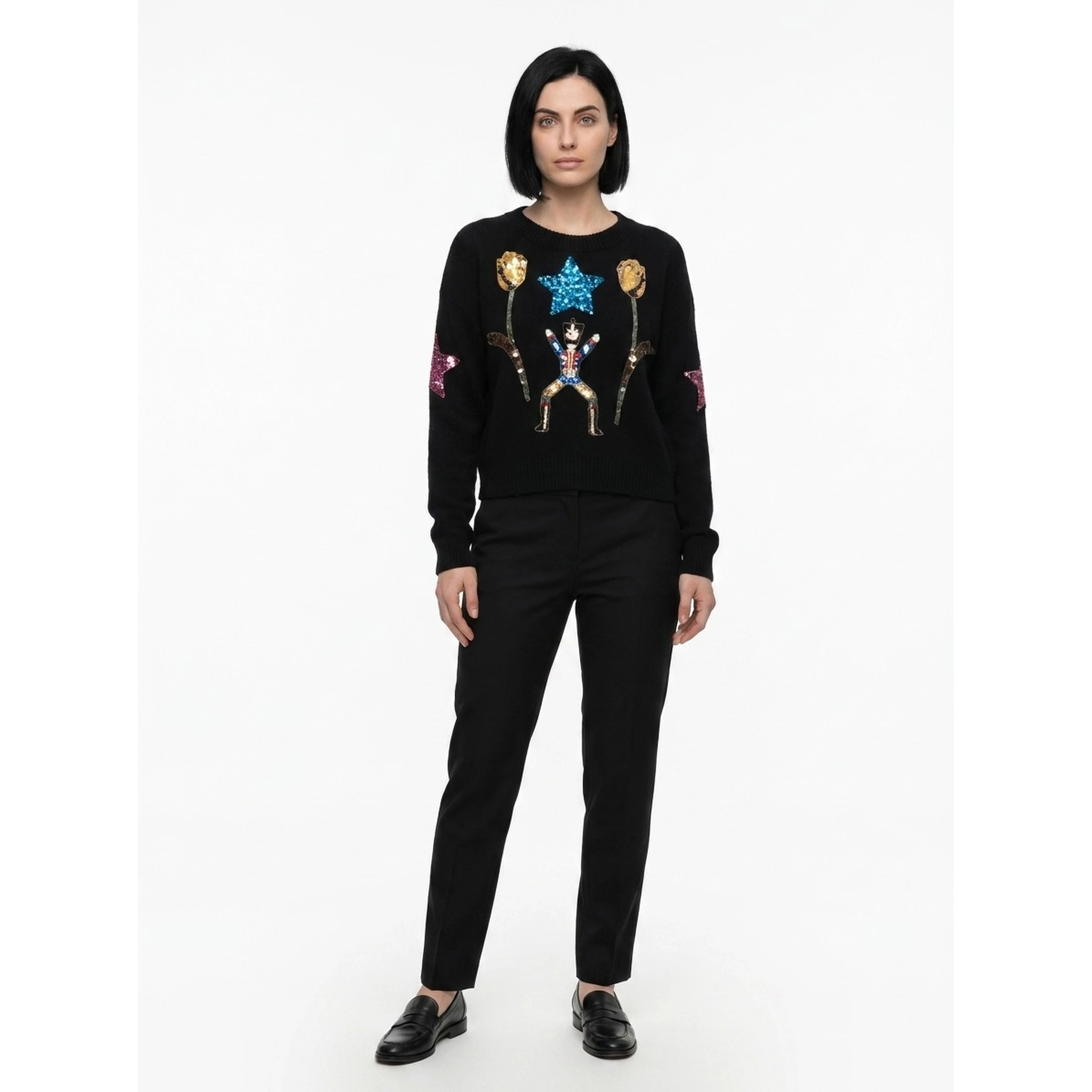 Multicolor Cashmere Sweatshirt