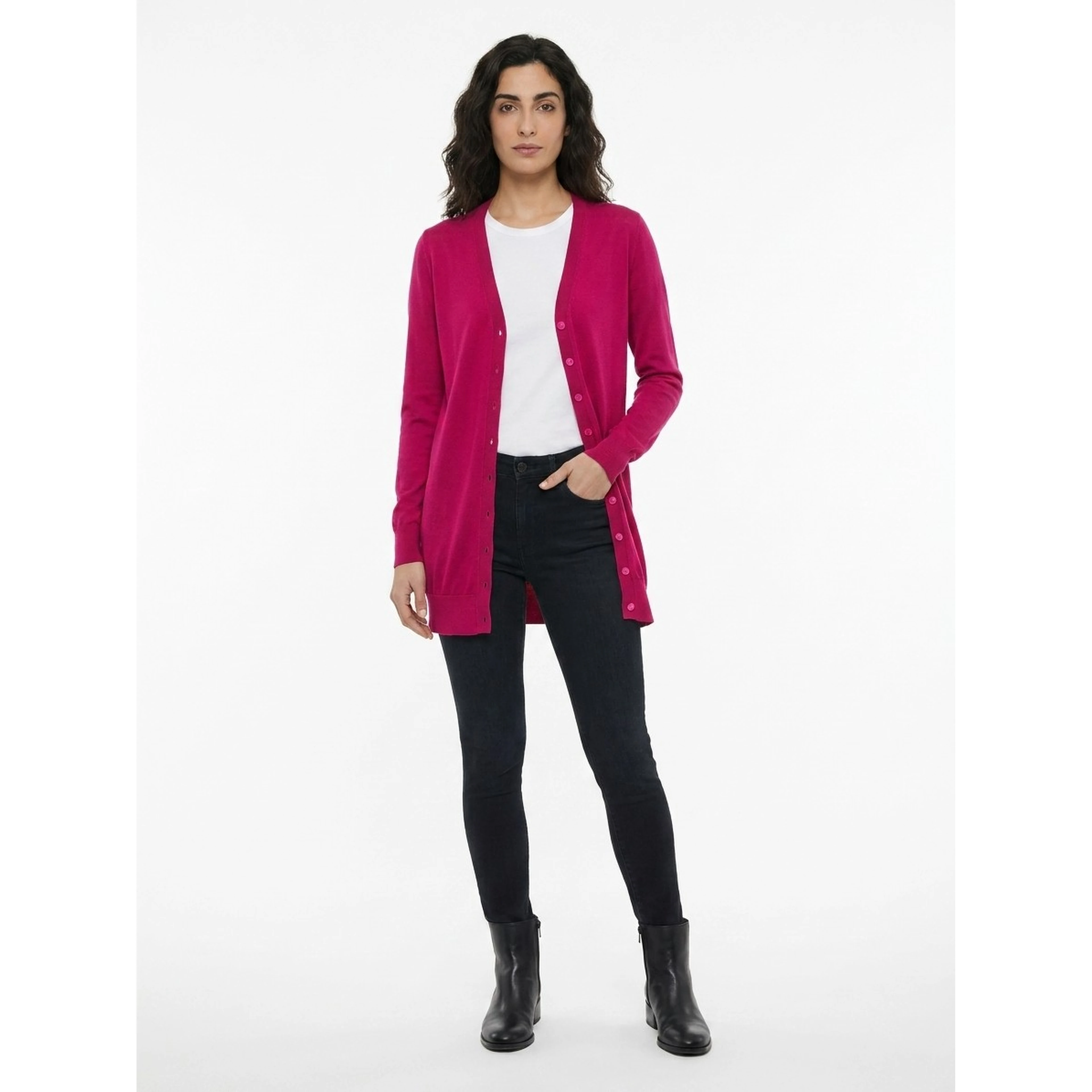 Pink Silk Cardigan