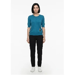 Light Blue Silk Sweatshirt