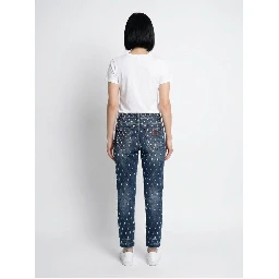 Multicolor Cotton Boyfriend Jeans