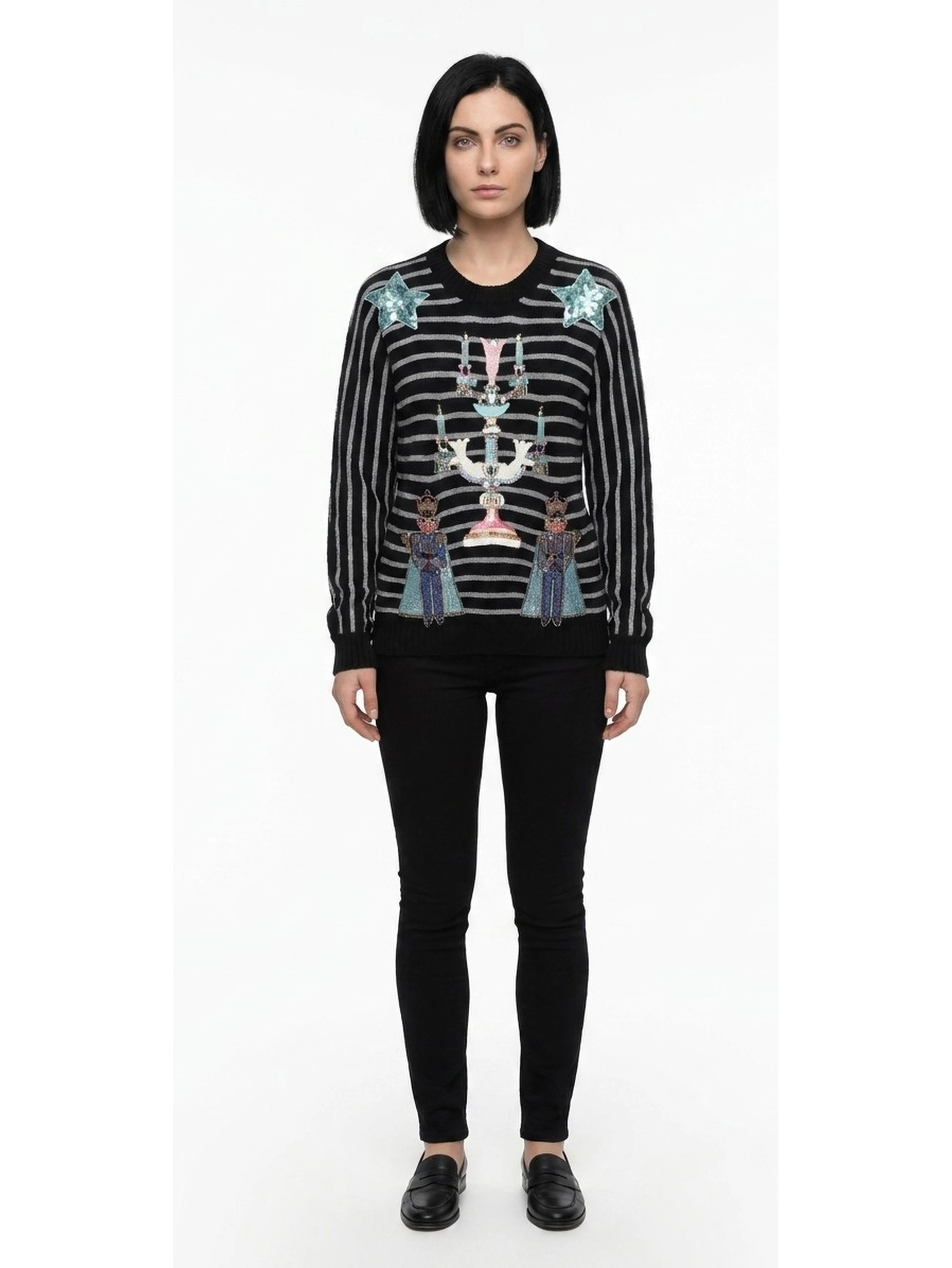 Multicolor Cashmere Sweatshirt