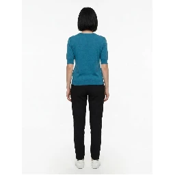 Light Blue Silk Sweatshirt