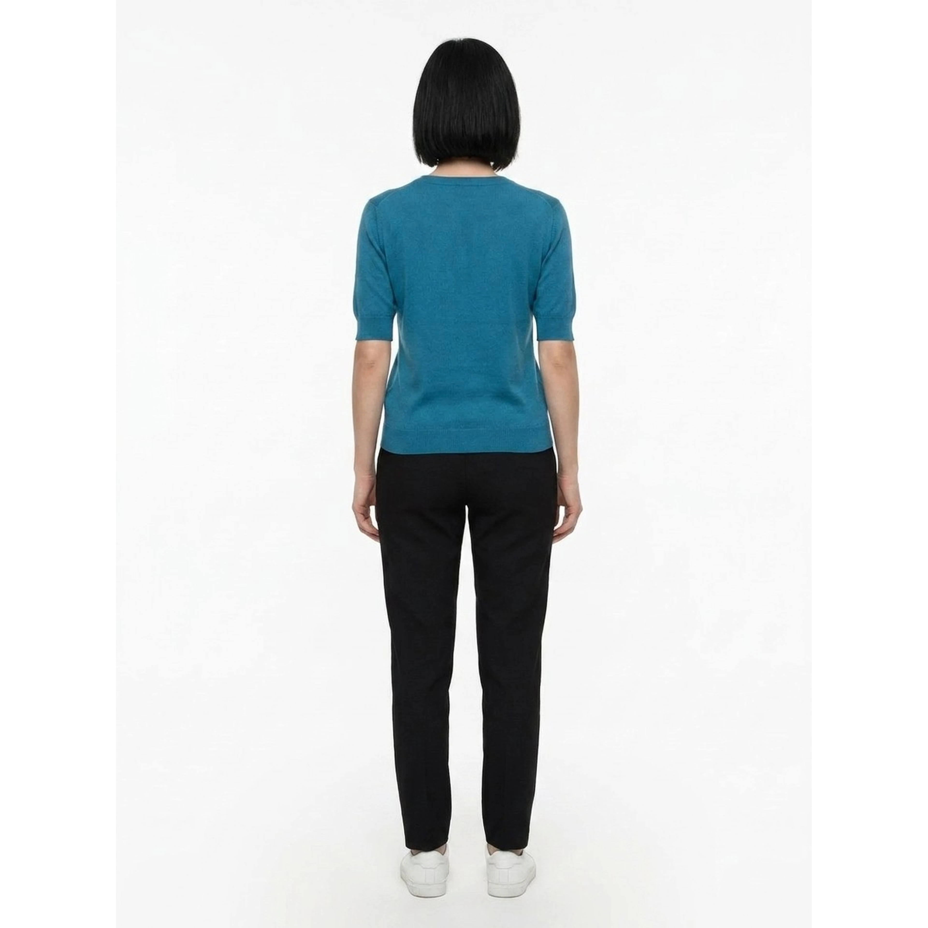 Light Blue Silk Sweatshirt