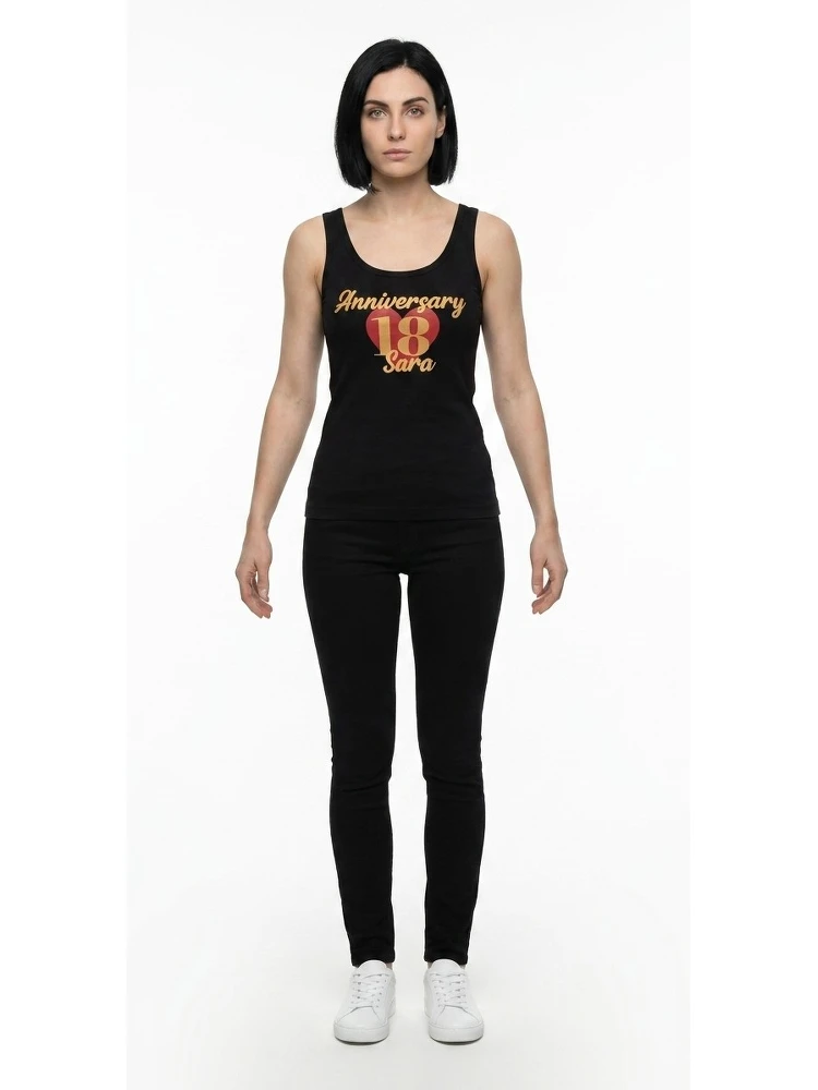 Black Cotton Tank Tops