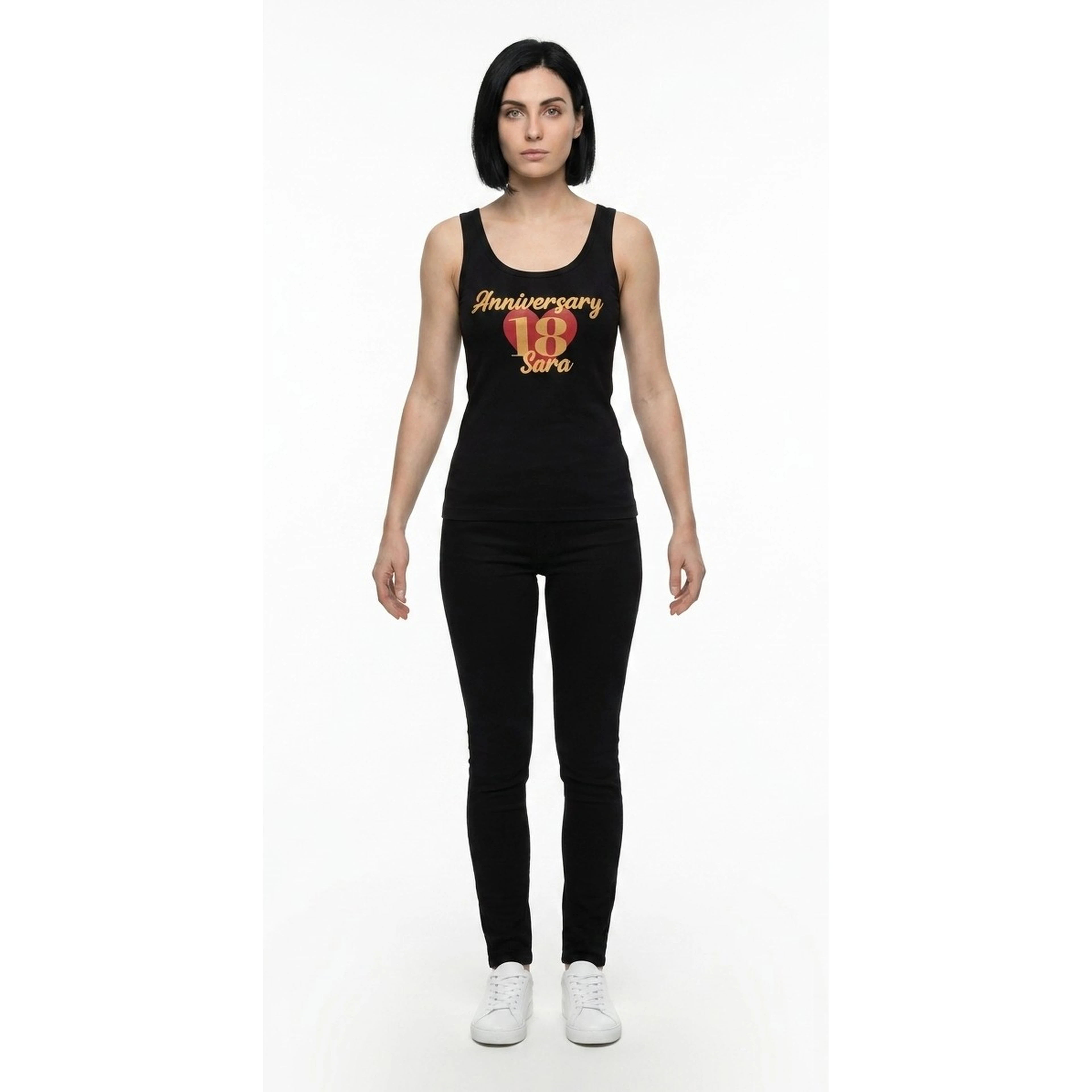 Black Cotton Tank Tops