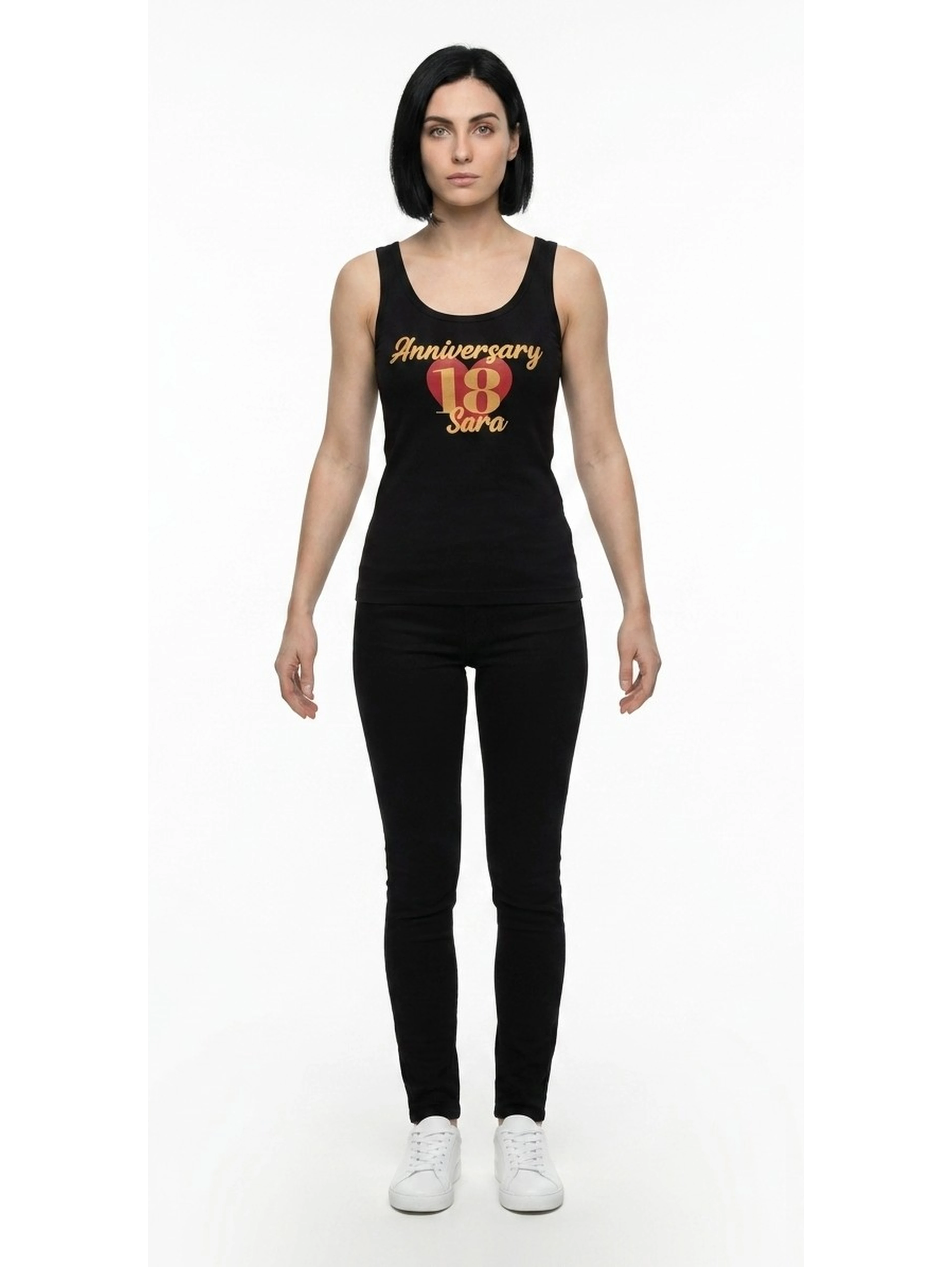 Black Cotton Tank Tops