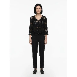Black Cotton Cardigan