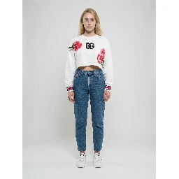 White Cotton Sweatshirt