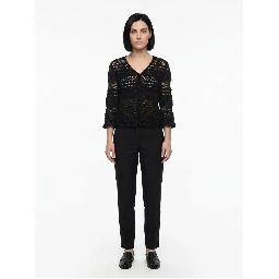 Black Cotton Cardigan