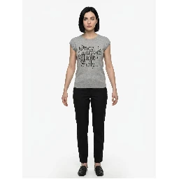 Gray Polyamide T-Shirt