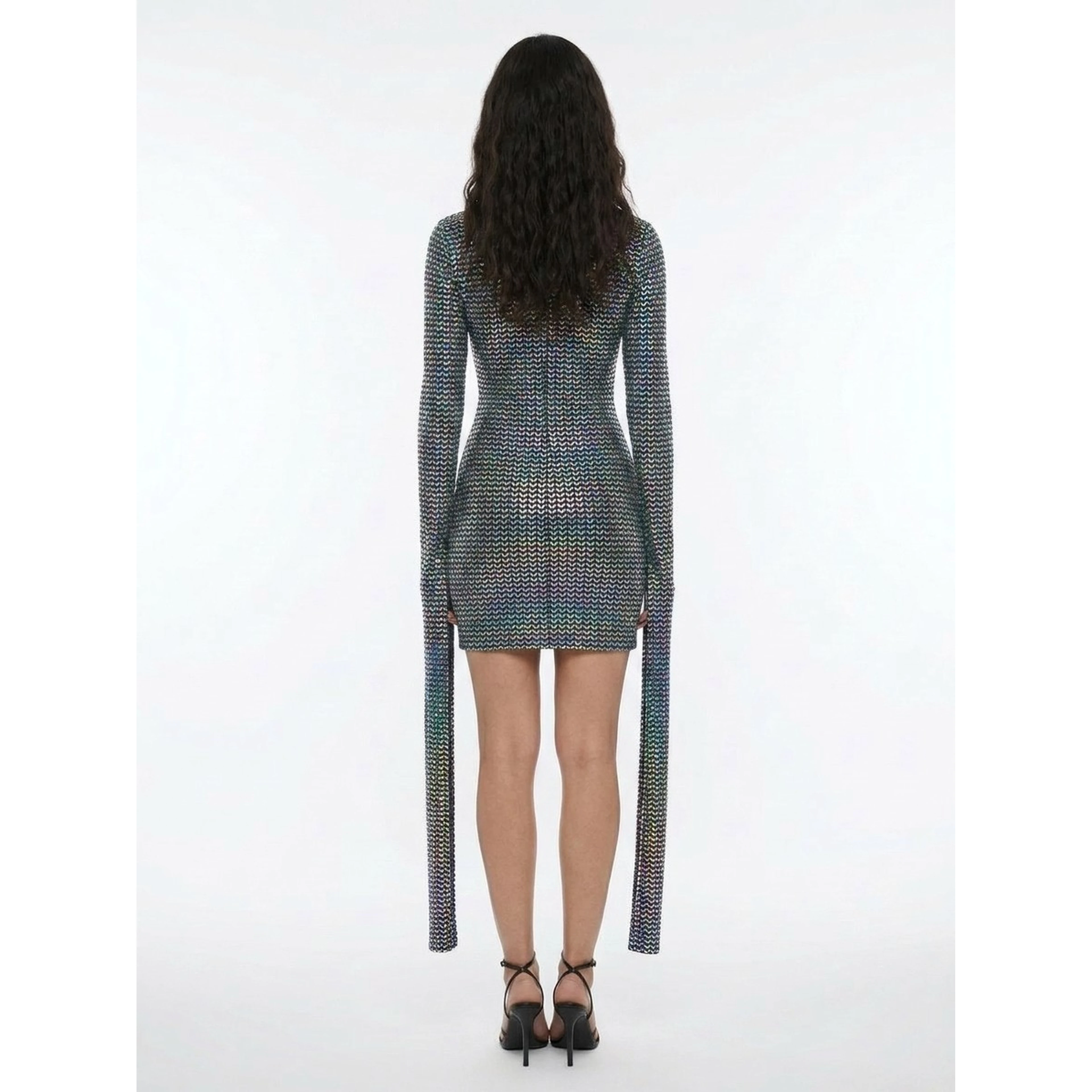 Silver Elastane Turtleneck