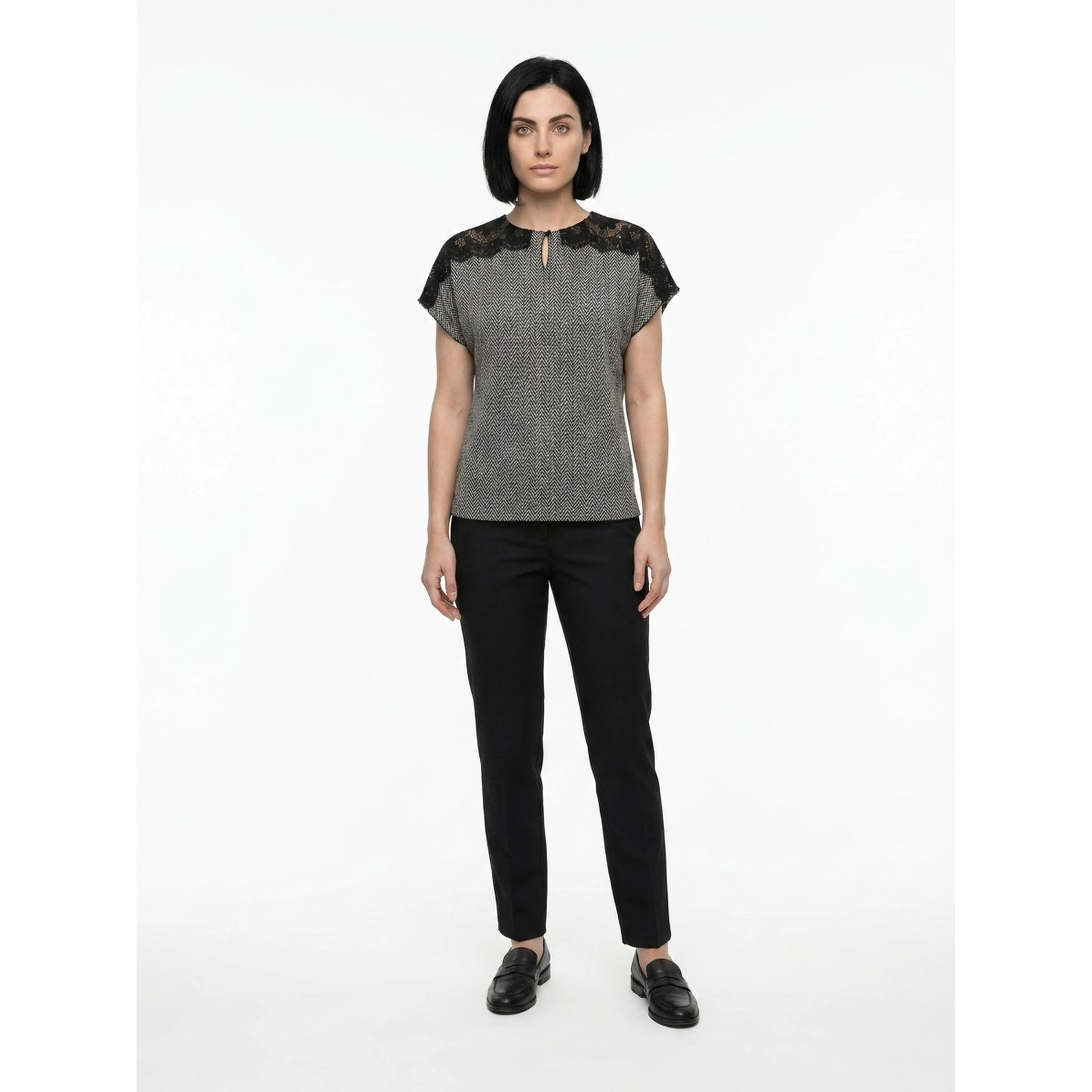 Blue Polyamide T-Shirt