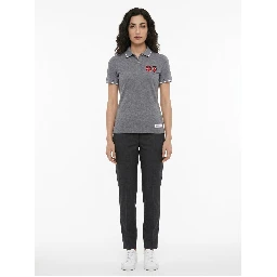 Gray Cotton Polo Shirt