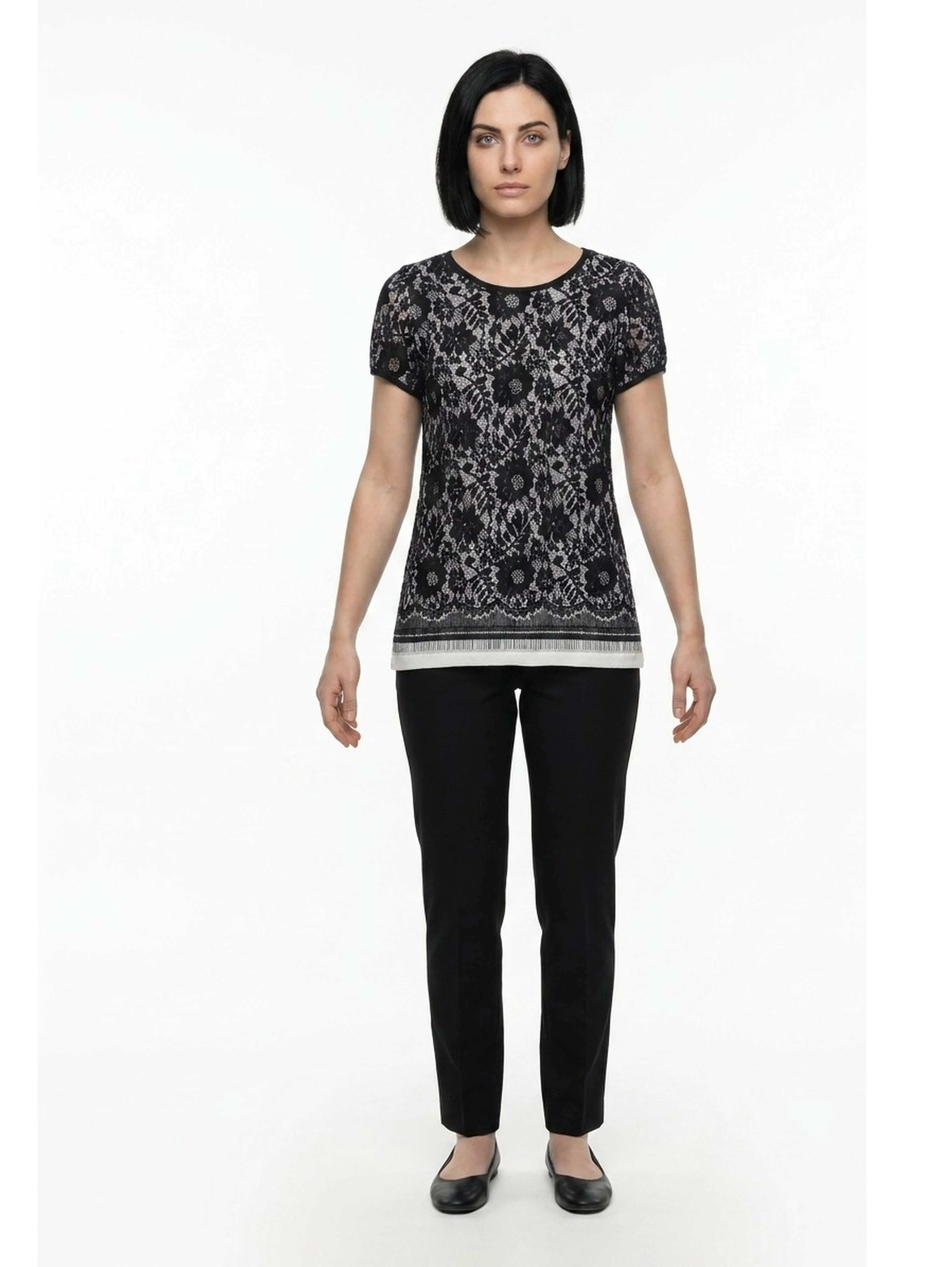 Multicolor Polyamide T-Shirt
