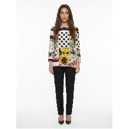 Multicolor Elastane Pattern Shirt