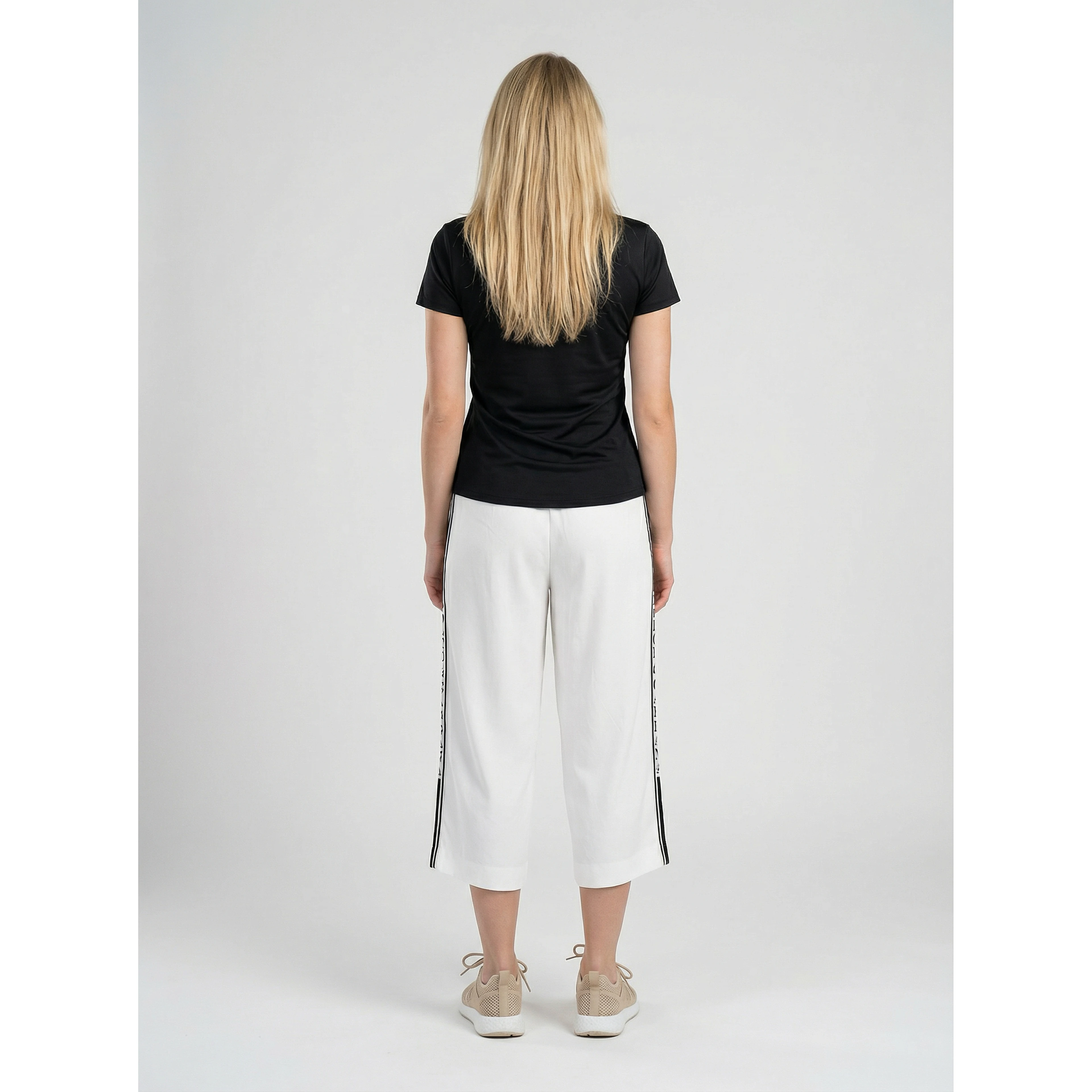 White Elastane T-Shirt