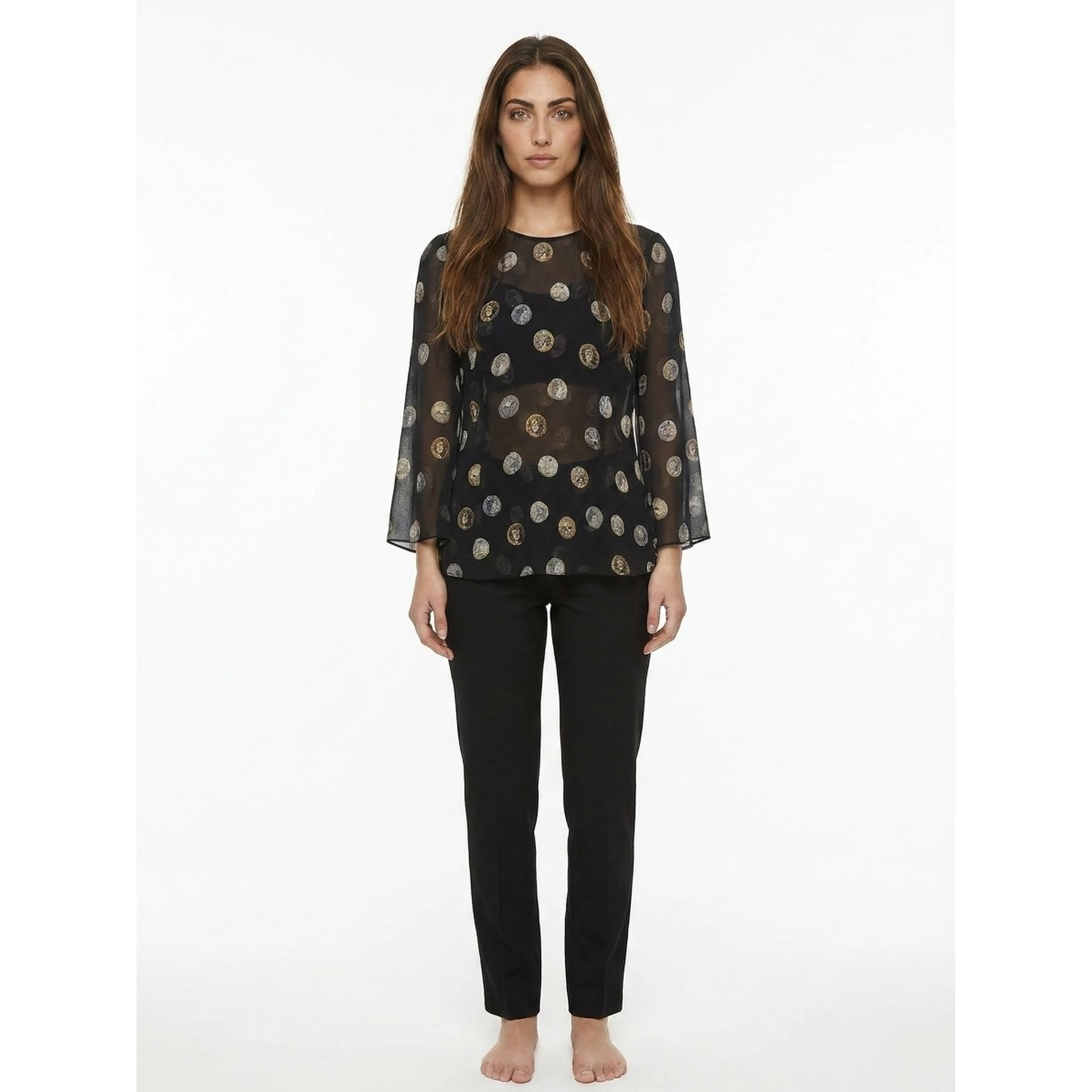 Multicolor Silk Pattern Shirt