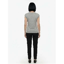 Gray Polyamide T-Shirt