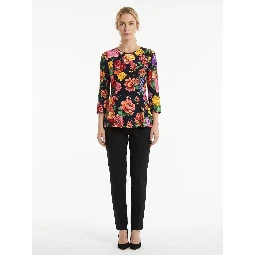 Multicolor Elastane Pattern Shirt
