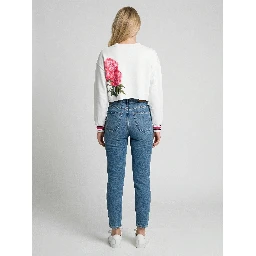 White Cotton Sweatshirt