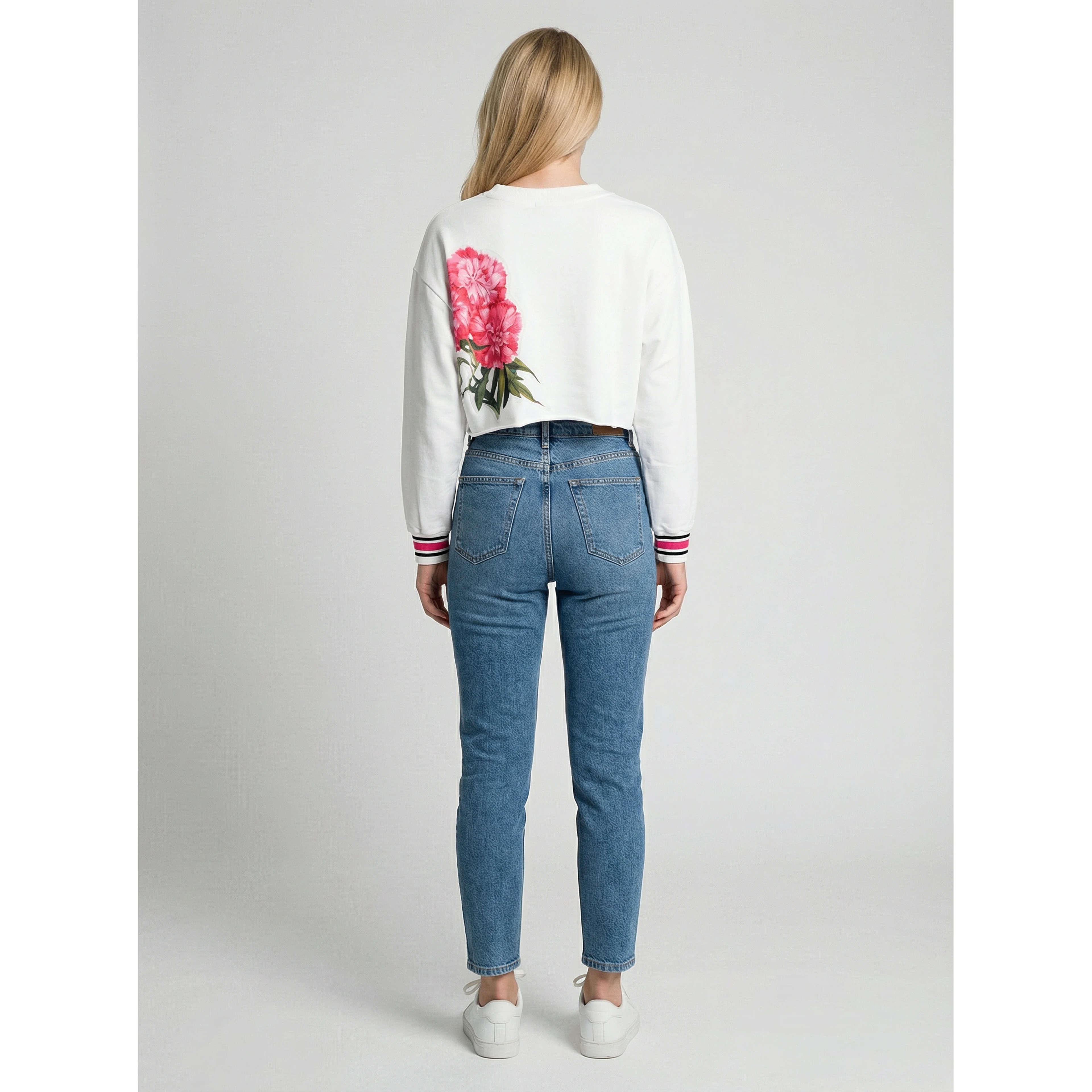 White Cotton Sweatshirt