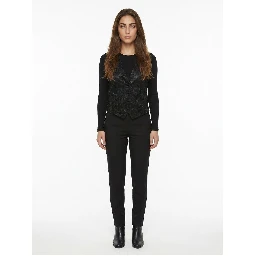 Black Cotton Waistcoat
