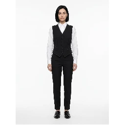 Blue Elastane Waistcoat