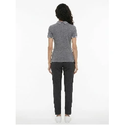 Gray Cotton Polo Shirt