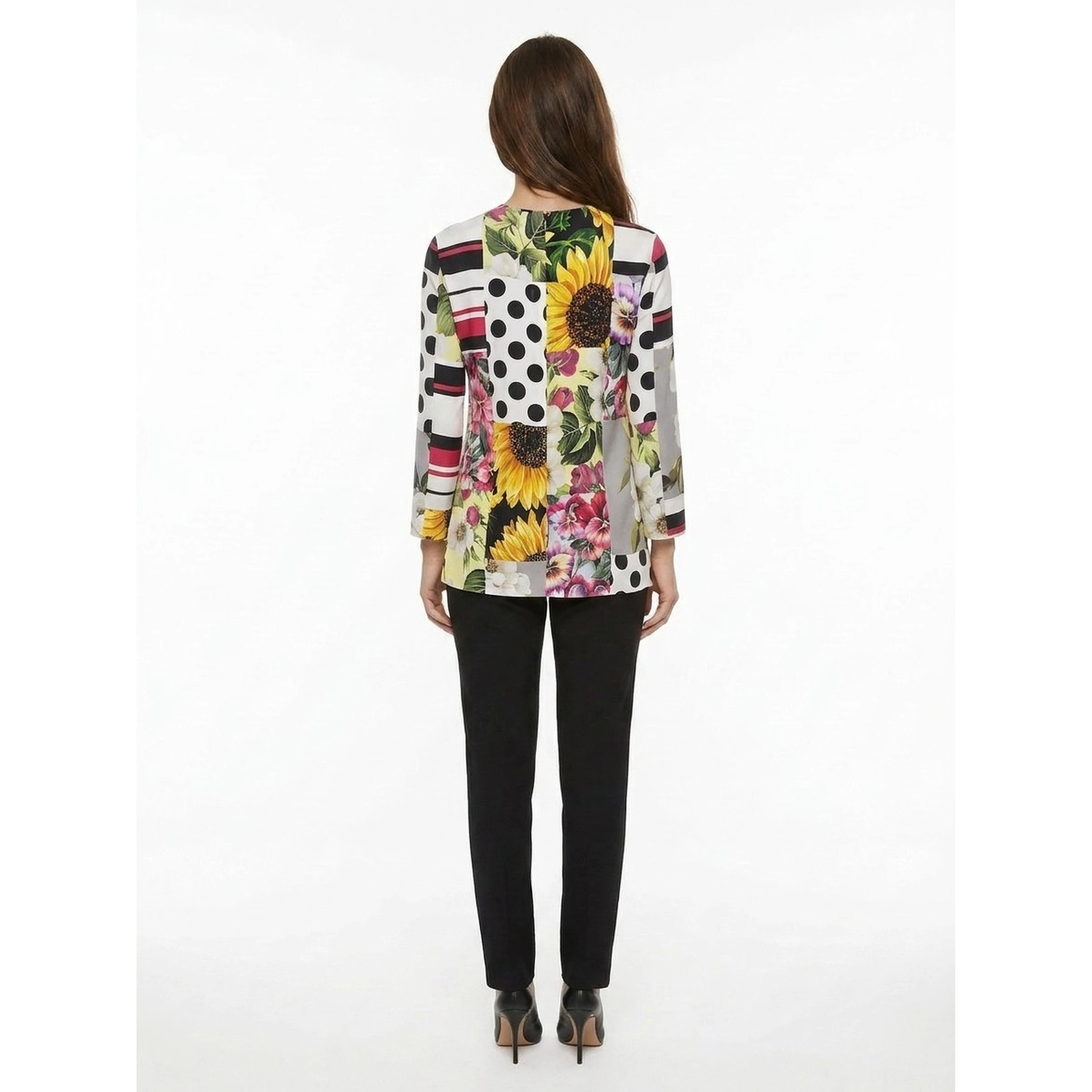 Multicolor Elastane Pattern Shirt