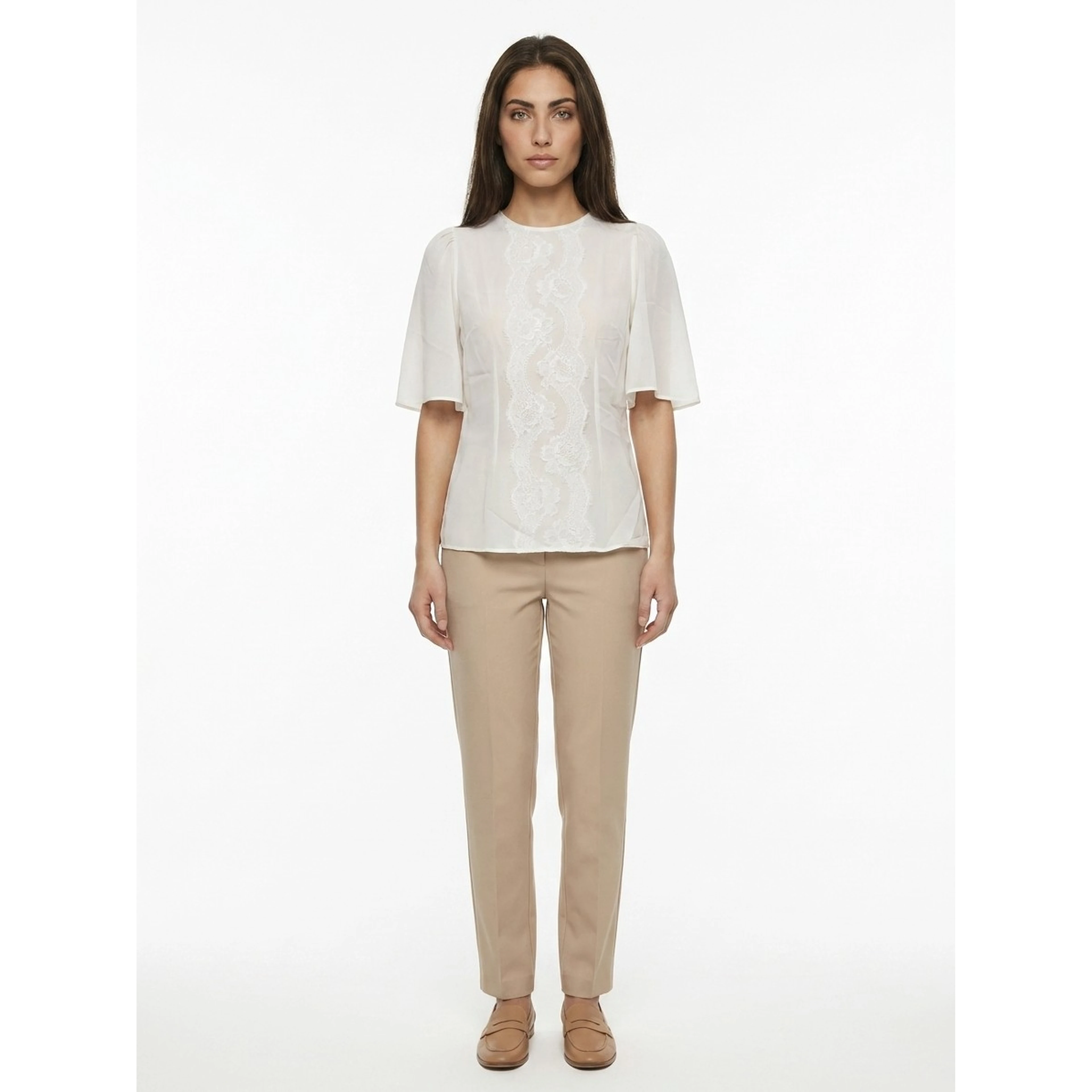 White Silk Blouse