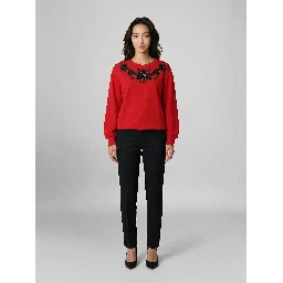 Bicolor Acetate Sweatshirt