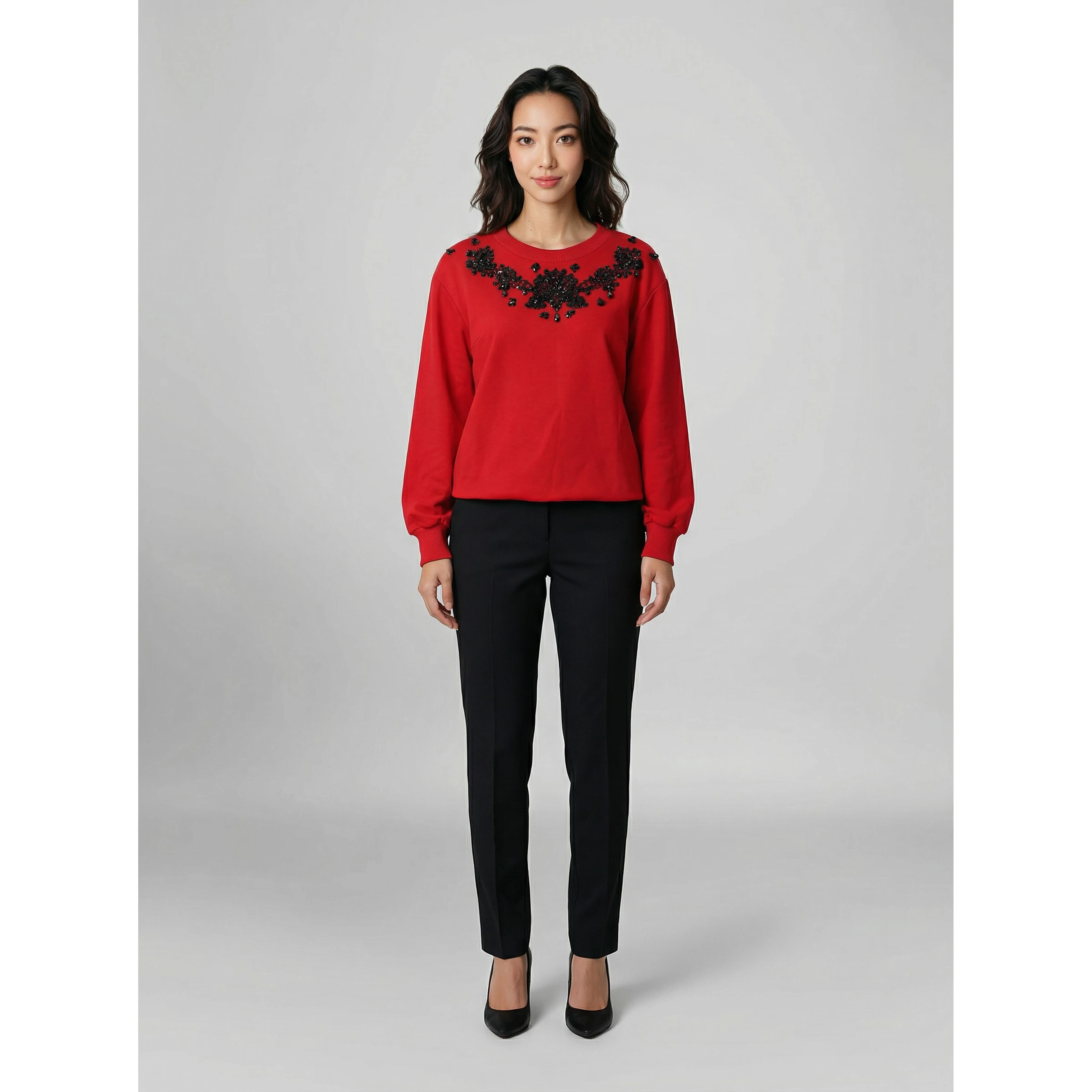 Bicolor Acetate Sweatshirt