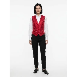 Multicolor Elastane Waistcoat