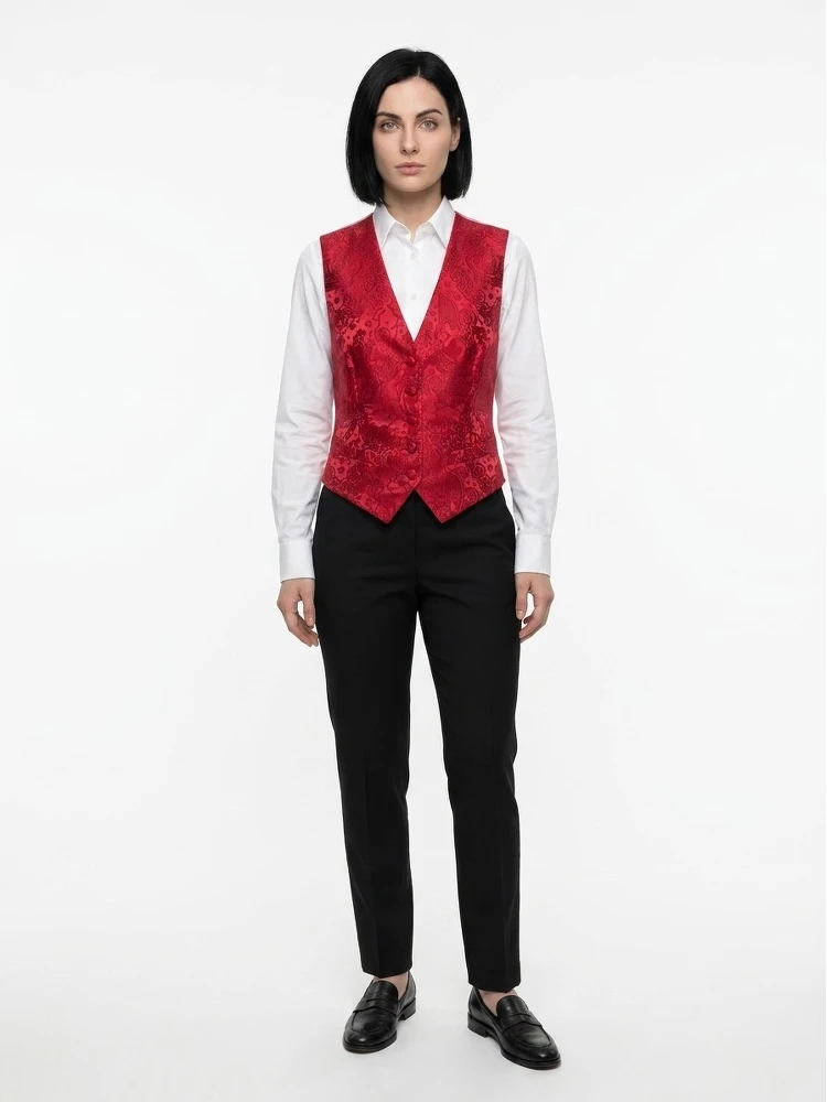 Multicolor Elastane Waistcoat