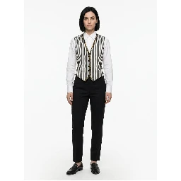 Bicolor Cotton Waistcoat