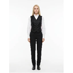 Black Acetate Waistcoat