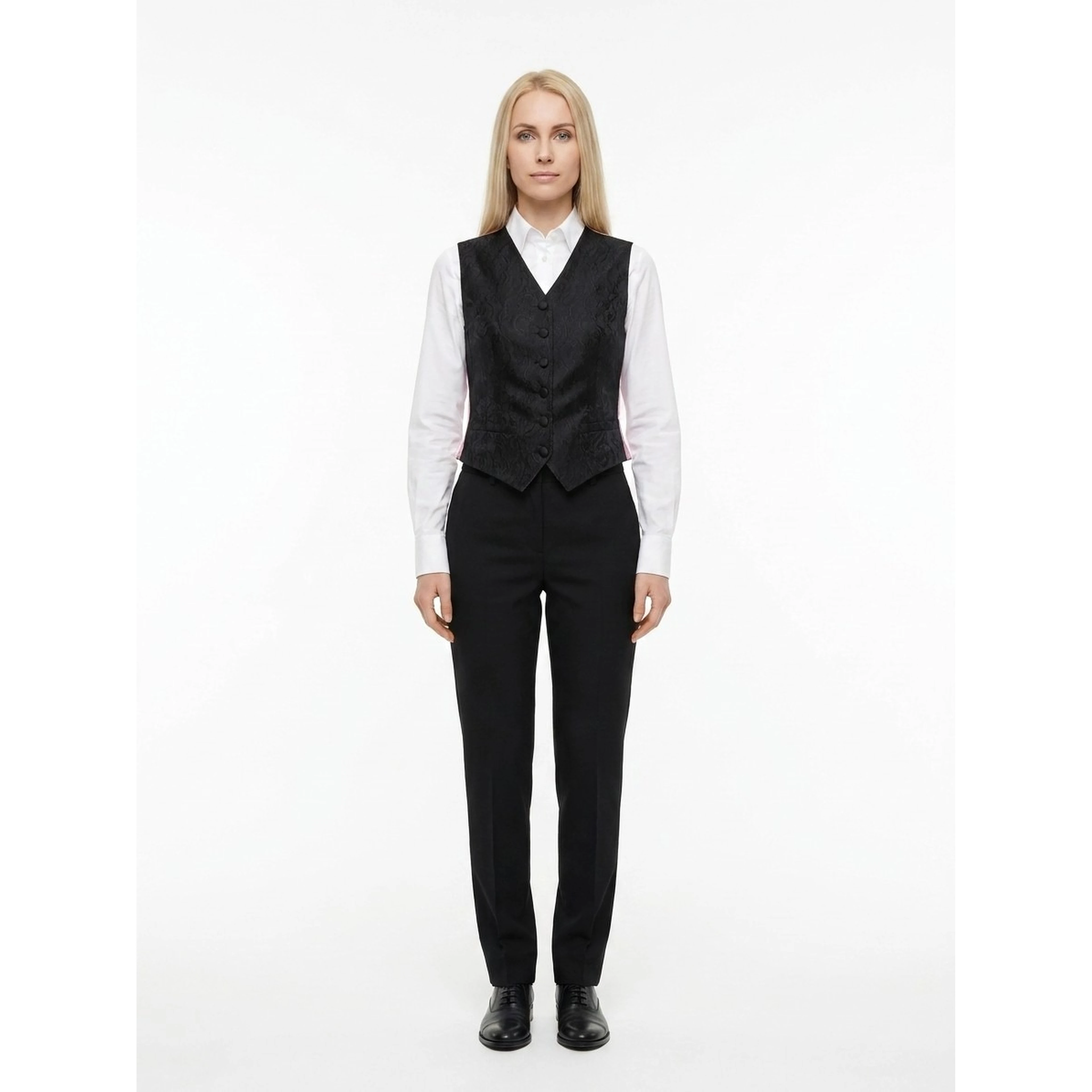 Black Acetate Waistcoat