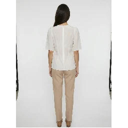 White Silk Blouse