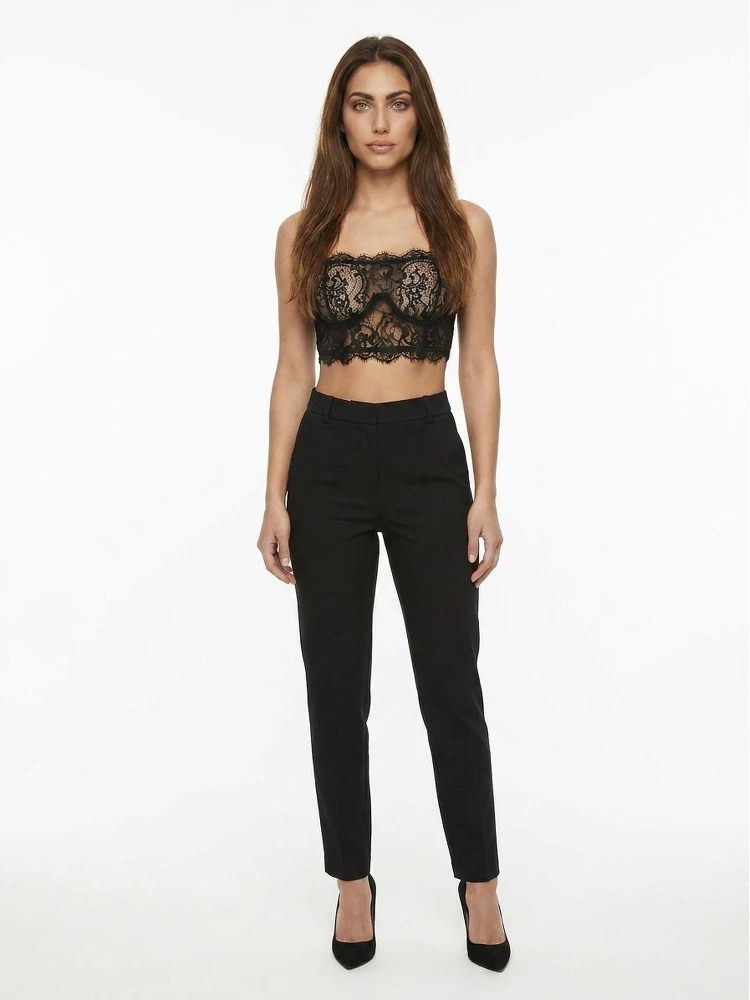 Black Elastane Bra