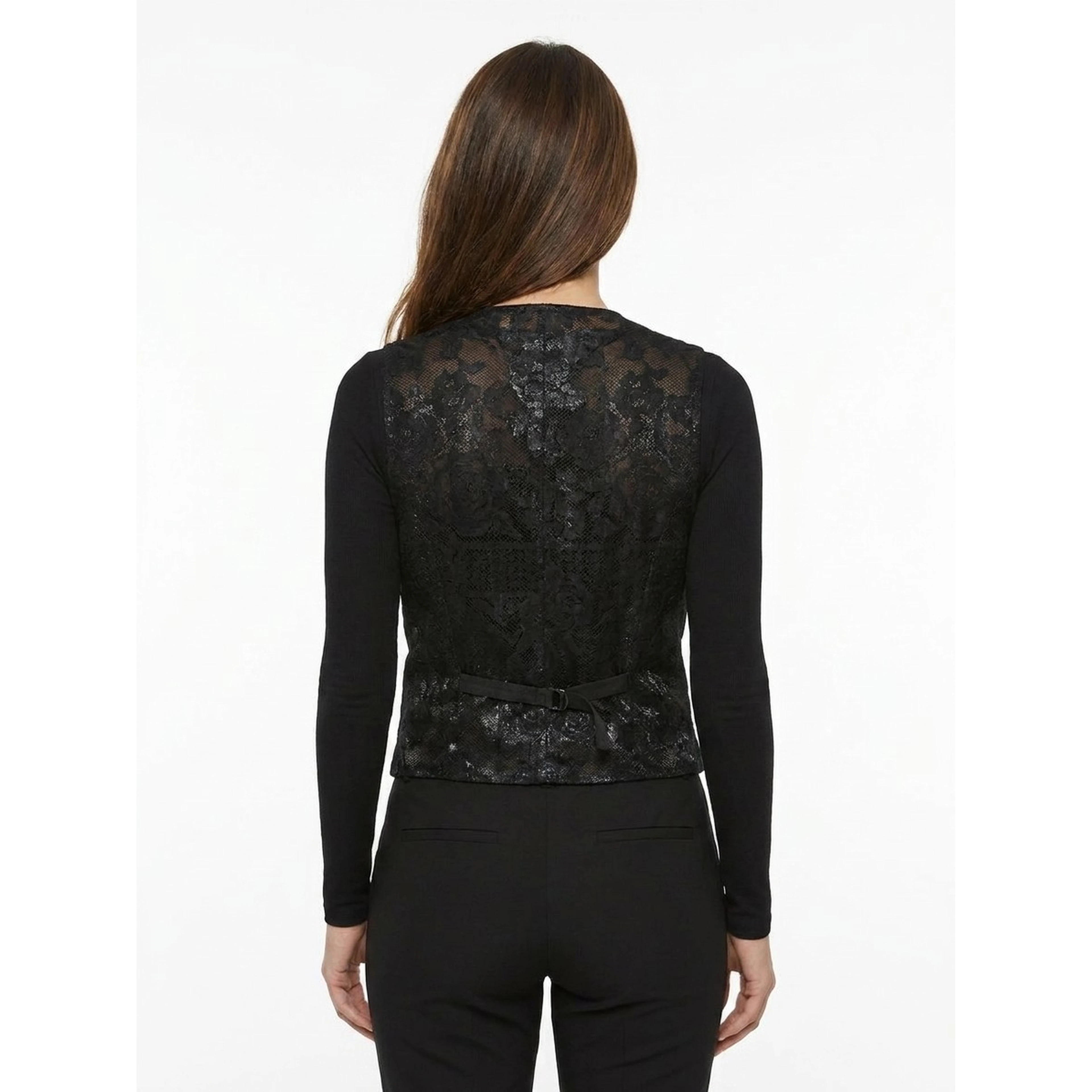 Black Cotton Waistcoat