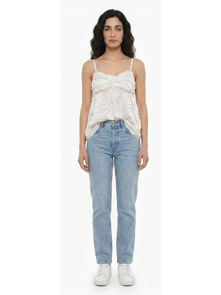 White Silk Blouse