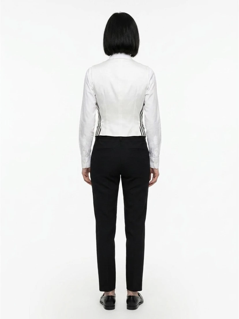 Bicolor Cotton Waistcoat